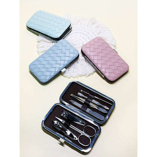 Personal Mani and Pedi Kit care tools with case